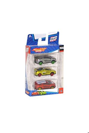 Speed Car 3'lü Metal Die-cast Araba Hot Wheels Benzeri Oyuncak Model Araba Seti