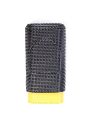 Cohiba Sarı Siyah İkili Kesici Bölmeli Deri Puro Kılıfı TR6871