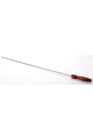 Gönen Çelik Paslanmaz Şiş 1 Adet 6 Mm Kare 60 Cm Boy Ahşap Saplı