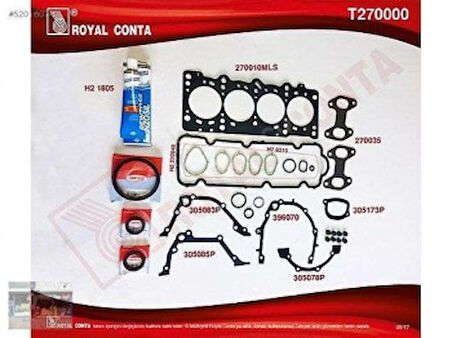 Fiat Motor Takım Conta Palıo Punto Albea Doblo 1.2 8v 97> - Royal T270000