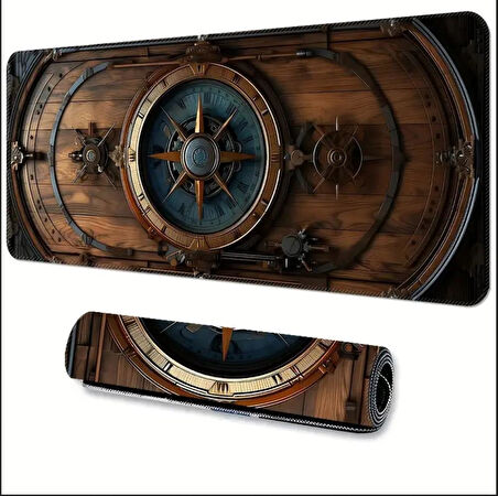 70X30 CM DENİZCİ DÜMEN TASARIMI KAYDIRMAZ TABAN SPEED YÜZEY OYUNCU MOUSE PAD GAMİNG