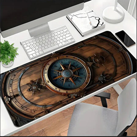 70X30 CM DENİZCİ DÜMEN TASARIMI KAYDIRMAZ TABAN SPEED YÜZEY OYUNCU MOUSE PAD GAMİNG