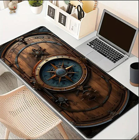 70X30 CM DENİZCİ DÜMEN TASARIMI KAYDIRMAZ TABAN SPEED YÜZEY OYUNCU MOUSE PAD GAMİNG