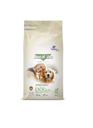 BonaCibo Adult Dog Lamb Rice Kuzu Etli Köpek Maması 4 Kg