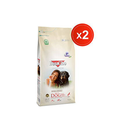 Bonacibo Adult Dog He 4 kg x 2 Adet Yüksek Enerjili Yetişkin Köpek Maması