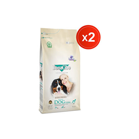 Bonacibo Adult Dog Form 4 kg x 2 Adet Form Yetişkin Köpek Maması