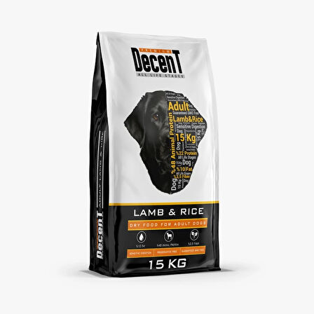 Decent Kuzu Etli Yetişkin Köpek Maması 15 kg