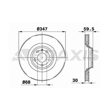 Vag On Fren Aynası A6 Avant Allroad 04>11 - Braxıs Ad1086