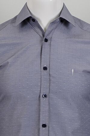 Uzun Kol Slim Fit Desenli Gömlek