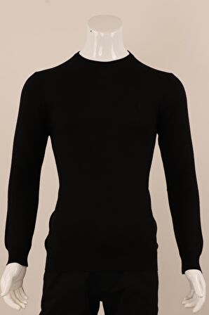 Slim Fit Yünlü Triko