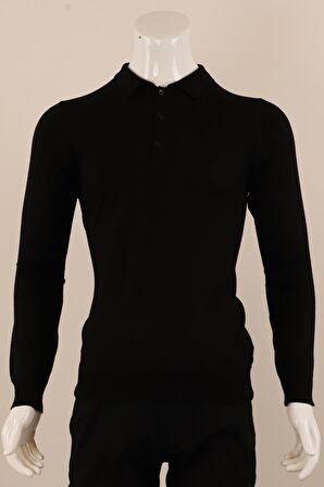 Slim Fit Yünlü Düğmeli Triko