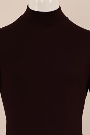 Slim Fit Yünlü Boğazlı Triko