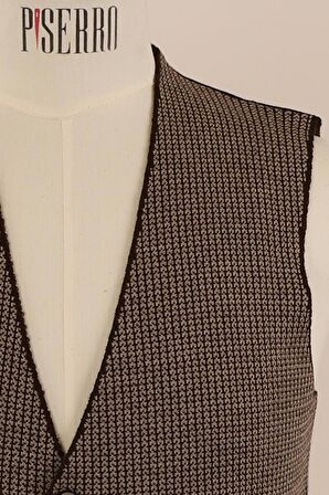 Slim Fit Yünlü Desenli Spor Triko