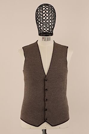 Slim Fit Yünlü Desenli Spor Triko