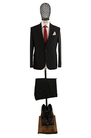 Yelekli Takım Elbise Slim Fit