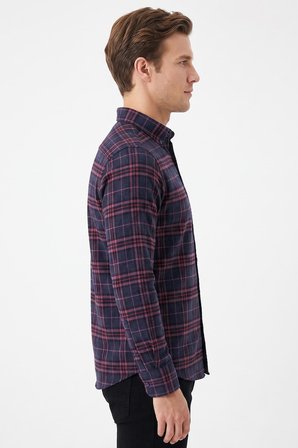 Kareli Slim Fit Oduncu Erkek Gömlek