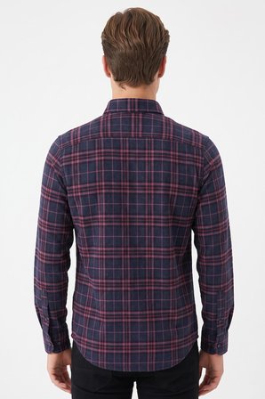 Kareli Slim Fit Oduncu Erkek Gömlek
