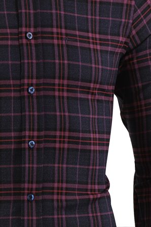 Kareli Slim Fit Oduncu Erkek Gömlek