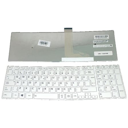 Toshiba Satellite C50-A, C55-A Notebook Klavyesi (Beyaz TR)