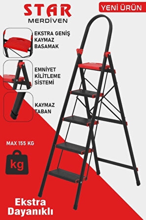 Devecioğlu 5 Basamaklı Star Geniş Basamaklı Merdiven