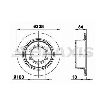 Mitsubıshı Arka Fren Disk Aynası Mitsubıshı Challenger Montero - Braxıs Ad0404