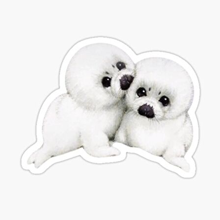 UFak Bebek Deniz Aslan Araba Oto Sticker Etiket Renkli Z1