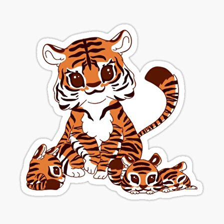 UFak Bebek Kedi Araba Oto Sticker Etiket Renkli C4
