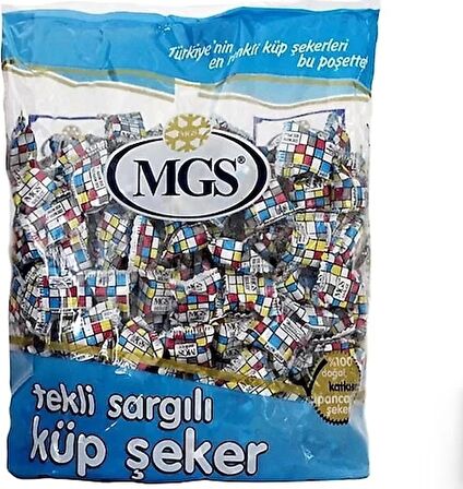 MGS TEKLİ SARMA KÜP ŞEKER 750 G (1x8 POŞET)