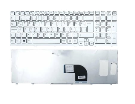 Sony Vaio SVE15, SVE17 Notebook Klavyesi, Laptop Tuş Takımı (Beyaz TR) / KL0798WTR