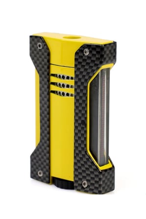 Conquistador Tek Torch Pürmüz Karbon Sarı Defi Extreme Dizayn Metal Puro Çakmağı CNQ-021