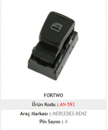 Unıversal Cam Anahtarı>smart Fortwo Sağ - Mcar-An593