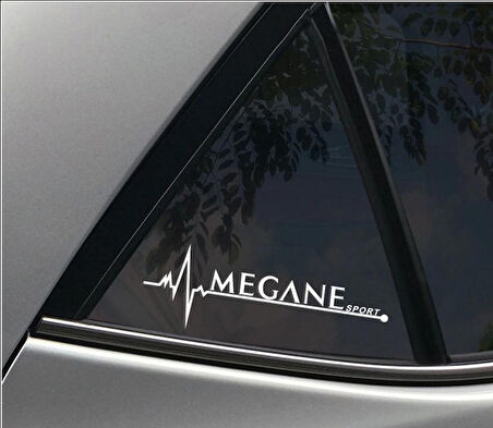 Oto Megane 2 Nabız Kalp atışı sticker 2 adet kelebek cam