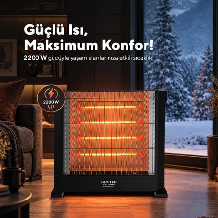 Kumtel KS-2760 2200 W Mini Şömine Isıtıcı