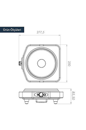 KALİTE KUMTEL Kh-7011 Tekli Elektrikli Ocak