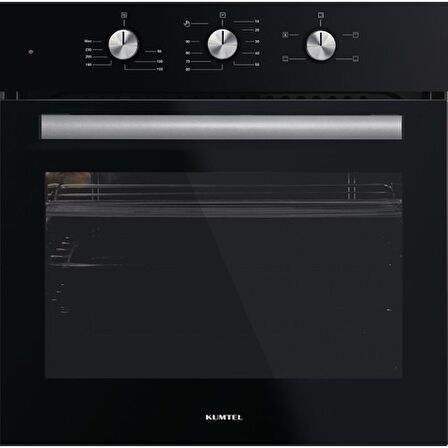 Kumtel Kristal Siyah Cam Turbo Ankastre Set (DA6-830 Siyah Davlumbaz + KO-40TAHDF Ankastre Siyah Ocak + B66 - SF2 (MT) 4 Pro 3 Düğme (Plus)