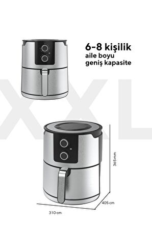 Inox Fastfryer (yağsız Fritöz Airfryer)