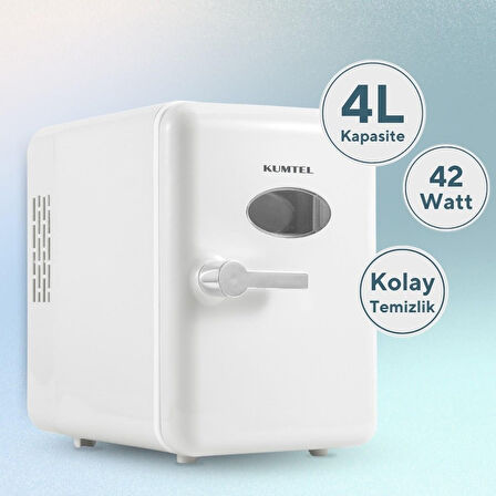 Kumtel Mini Kozmetik Buzdolabı 4L HMFR-01 Beyaz