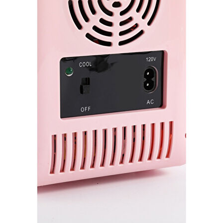 Kumtel Mini İçecek ve Kozmetik Buzdolabı 4L HMFR01 Pembe