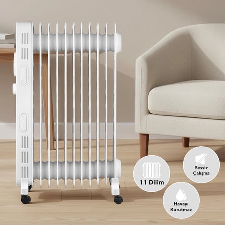 Kumtel KUM-1230S 11 Dilim 2300 W Yağlı Radyatör