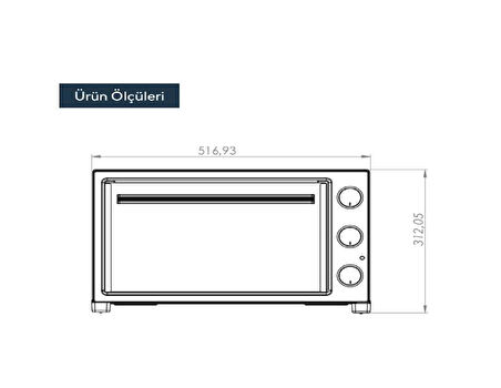 Kumtel KF-5320 32 lt Mini Fırın