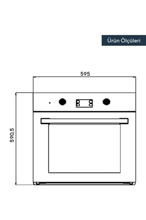 Kumtel Italian Design Cam Ankastre Fırın B66-SF2(MT)