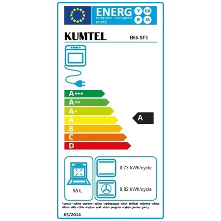 Kumtel Digital Plus Antrasit Ankastre Fırın 15 Prog. B66-SF3(DDT)