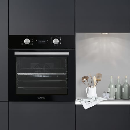 Kumtel Digital Plus Siyah Ankastre Fırın 15 Prog. B66-SF3(DDT)