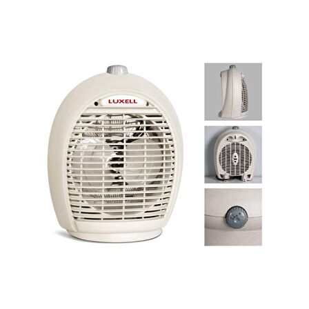 Luxell Lx-6331 2000 W Termostatlı Elektrikli Zemin Tipi Fanlı Isıtıcı 24 m2