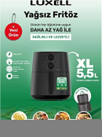 Luxell FC5130 5.5 lt Yağsız Airfryer Siyah