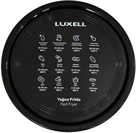 Luxell FC5130 5.5 lt Yağsız Airfryer Siyah