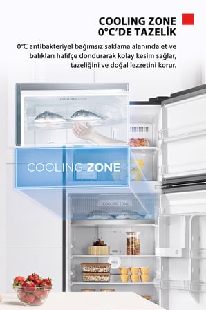 Toshiba Koku Önleme Orjinal Tazelik 535 Litre No-Frost Buzdolabı Morandi Gri GR-RT702WE-PMT(06)