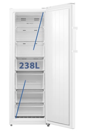 Toshiba Hızlı ve Dengeli Soğutma 238 L Dikey Derin Dondurucu Beyaz GR-RU312WE-(01)