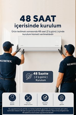 Kumtel Hinoki KMSAC-12 12.000 Btu A++ Inverter Duvar Tipi Split Klima (Montaj Dahil)
