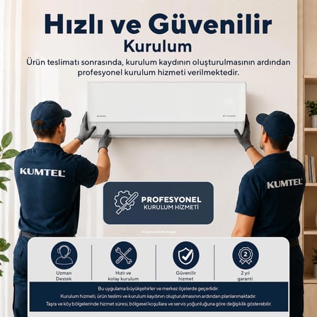 Kumtel Hinoki Kmsac-12 12.000 Btu A++ İnverter Duvar Tipi Split Klima (Montaj Dahil)
